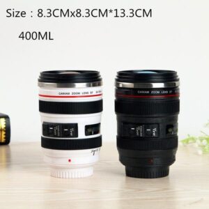 Stainless Steel Camera Lens Mug