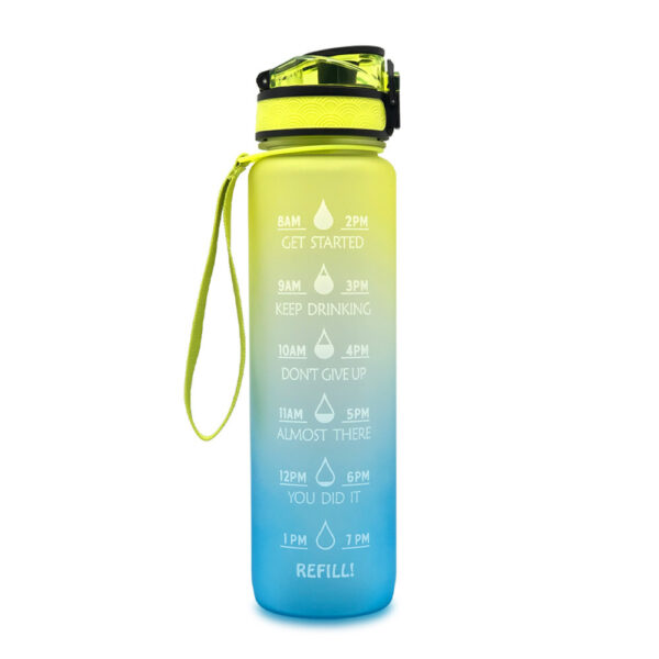 32 oz Hydration Bottle with Straw and Time Marker