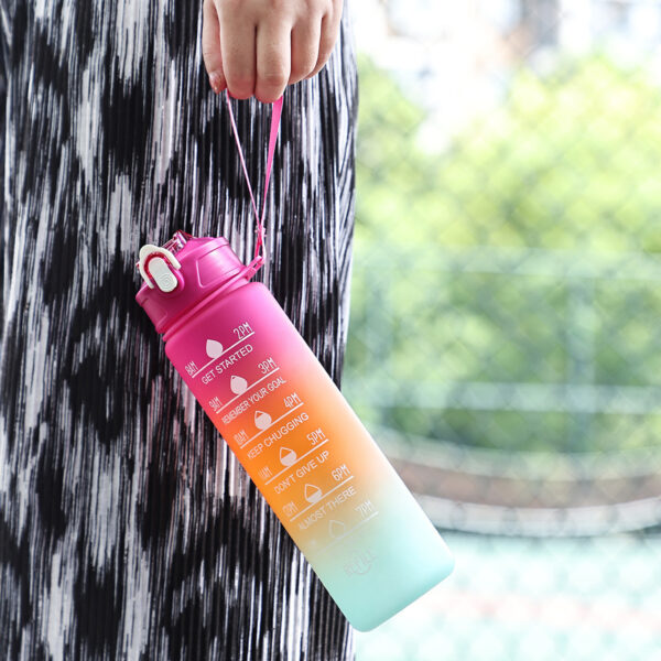 24 oz Refillable Water Bottle With Straw