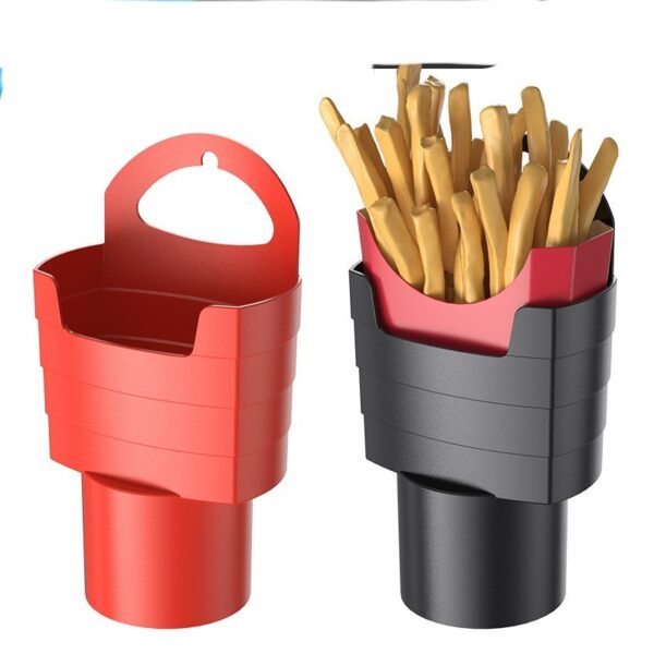 Car French Fries Cup Holder Black