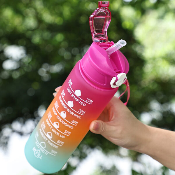 24 oz Refillable Water Bottle With Straw