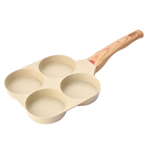 Four-hole Frying Pan, Medical Stone ,Non-stick.