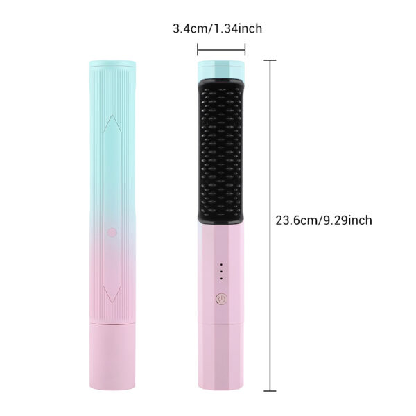 Rechargeable Hair Wireless Straightener Curler