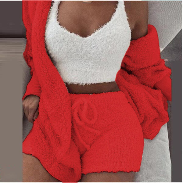 Ultimate Loungewear: 3-Piece Plush Set