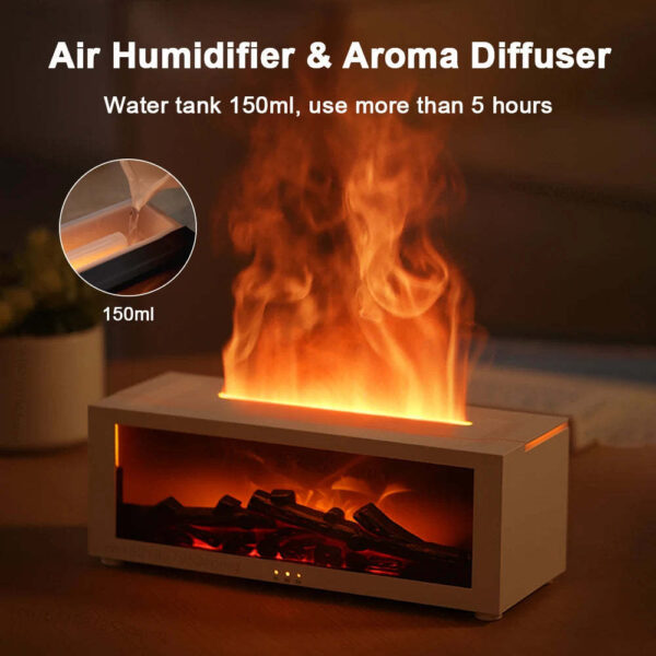 Cosy 3D Flame Effect Aromatherapy Diffuser