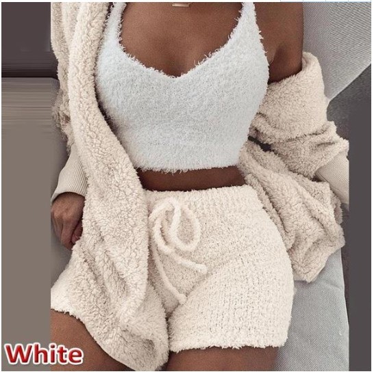 Ultimate Loungewear: 3-Piece Plush Set