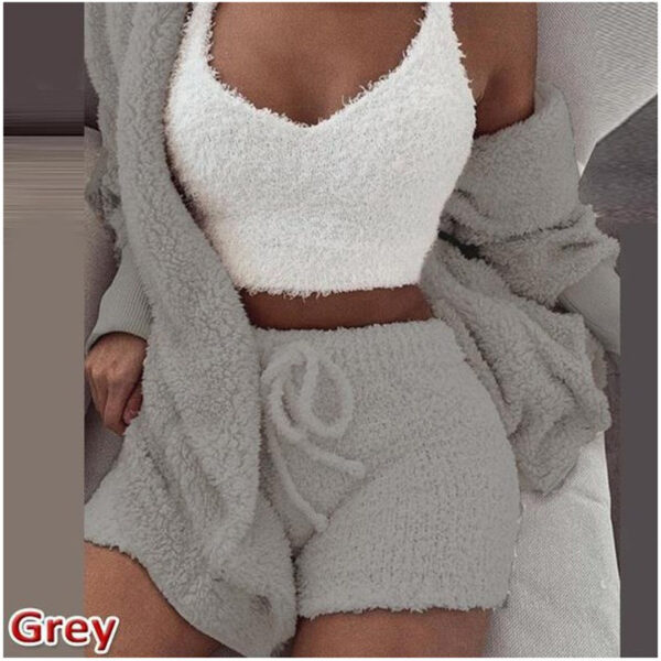 Ultimate Loungewear: 3-Piece Plush Set